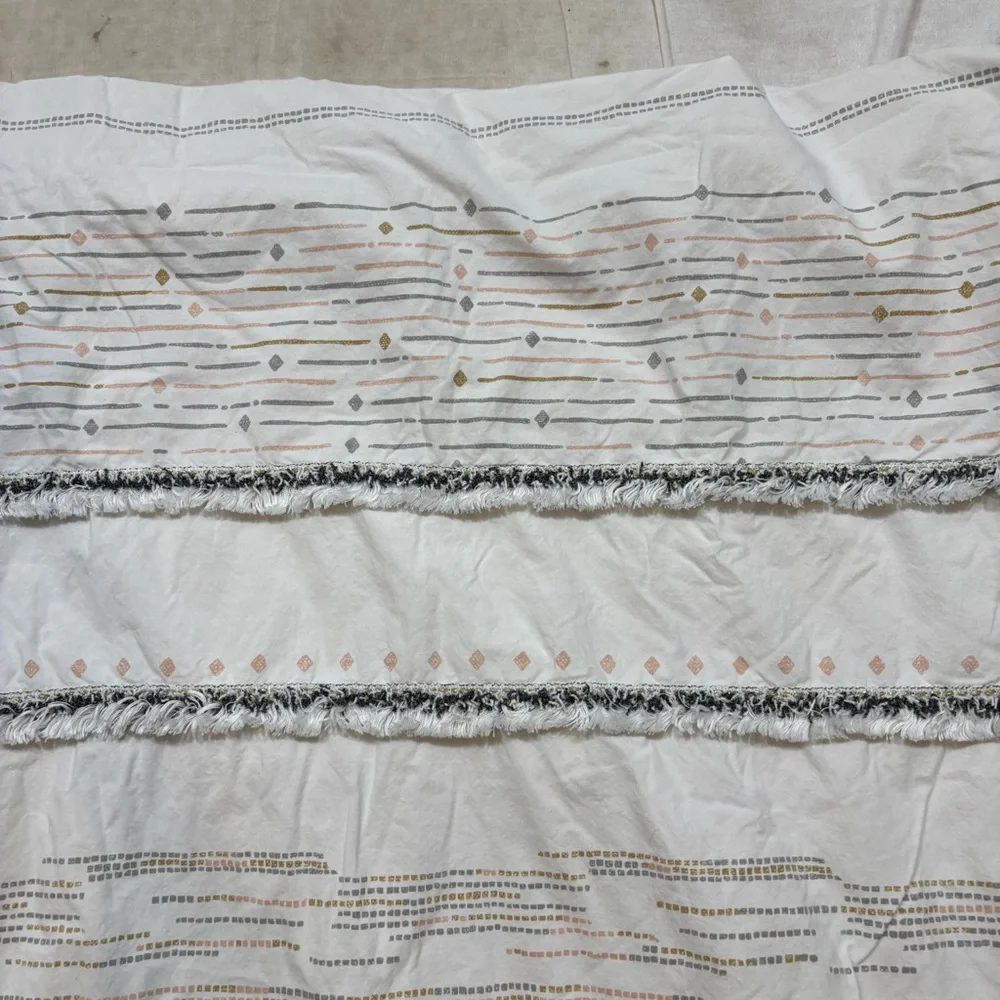 Ink & Ivy‎ Nea Boho Stripe Cotton Duvet Cover Twin Size
